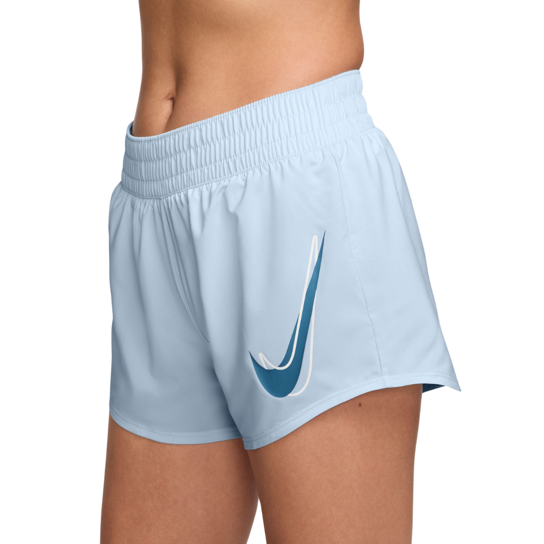 Nike Women One Dri-Fit Mid-Rise Brief-Lined Running Shorts | HJ2196-423