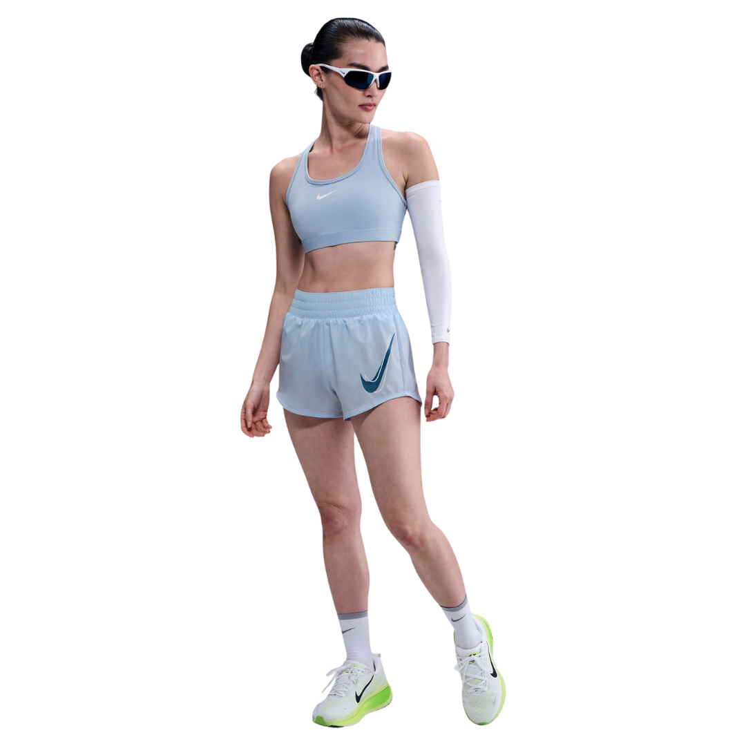 Nike Women One Dri-Fit Mid-Rise Brief-Lined Running Shorts | HJ2196-423