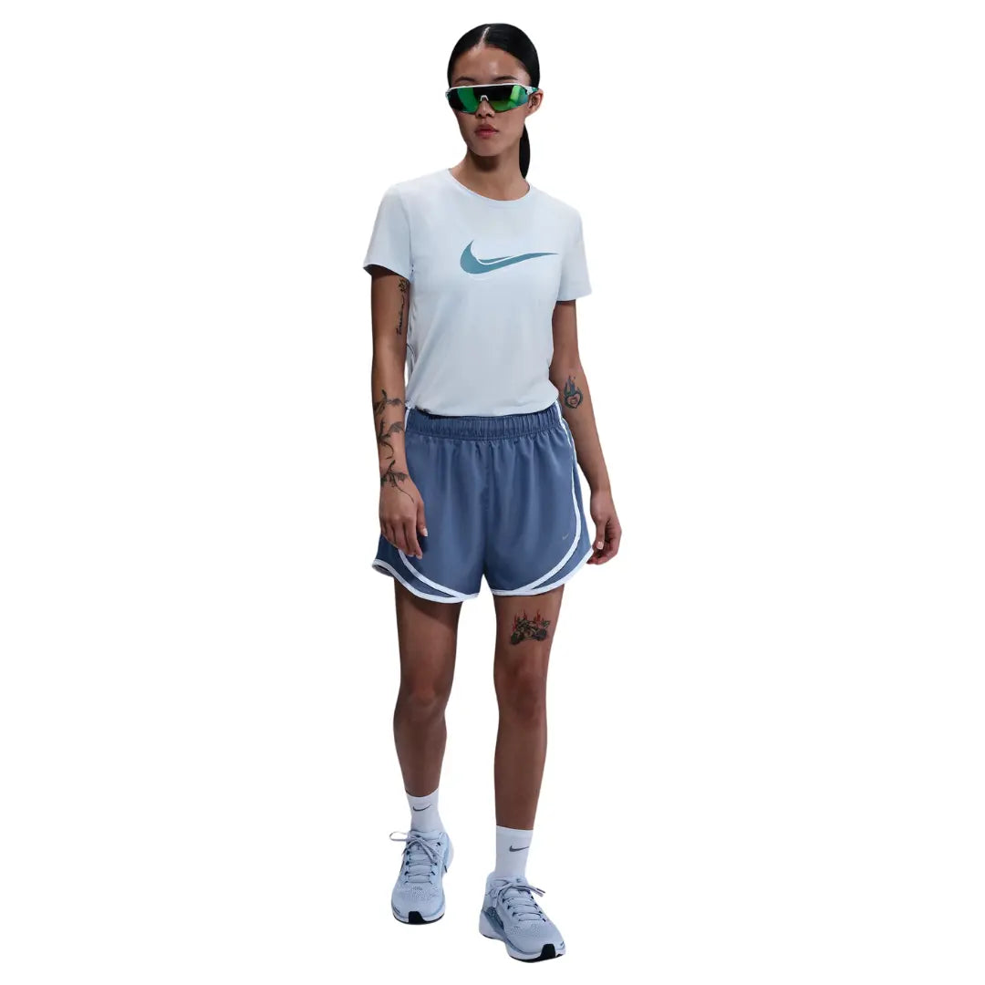 Nike Women One Swoosh Dri-Fit Short-Sleeve Running Top | HJ2205-423