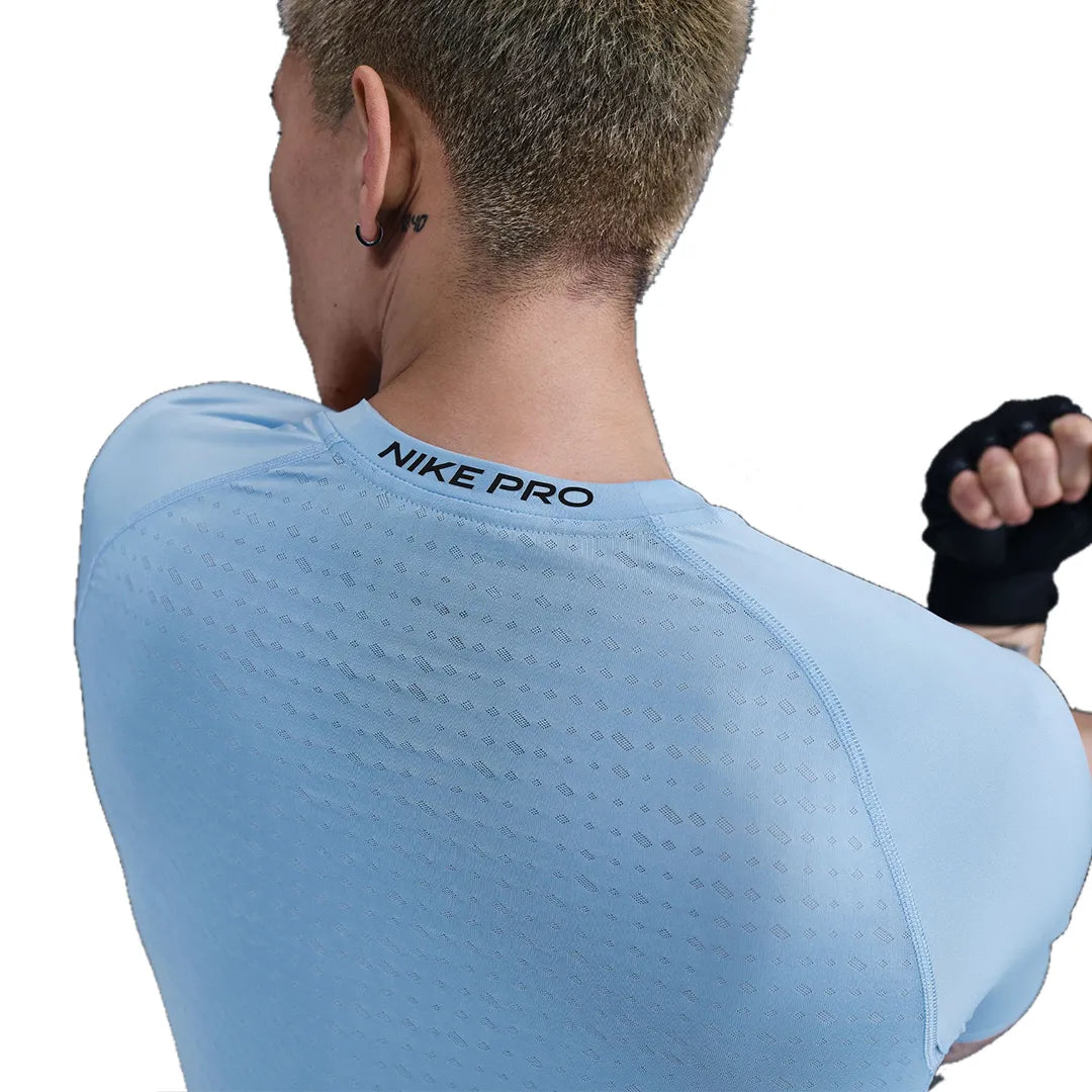 Nike Men Pro Breathe Slim-Fit Short-Sleeve Top | HJ4056-422