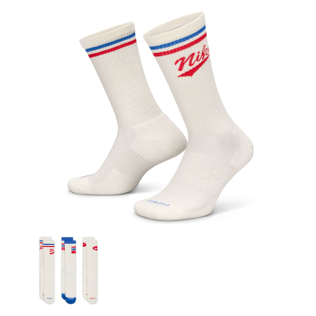 Nike Men Everyday Plus Crew Socks 3 Pair | HJ9336-901
