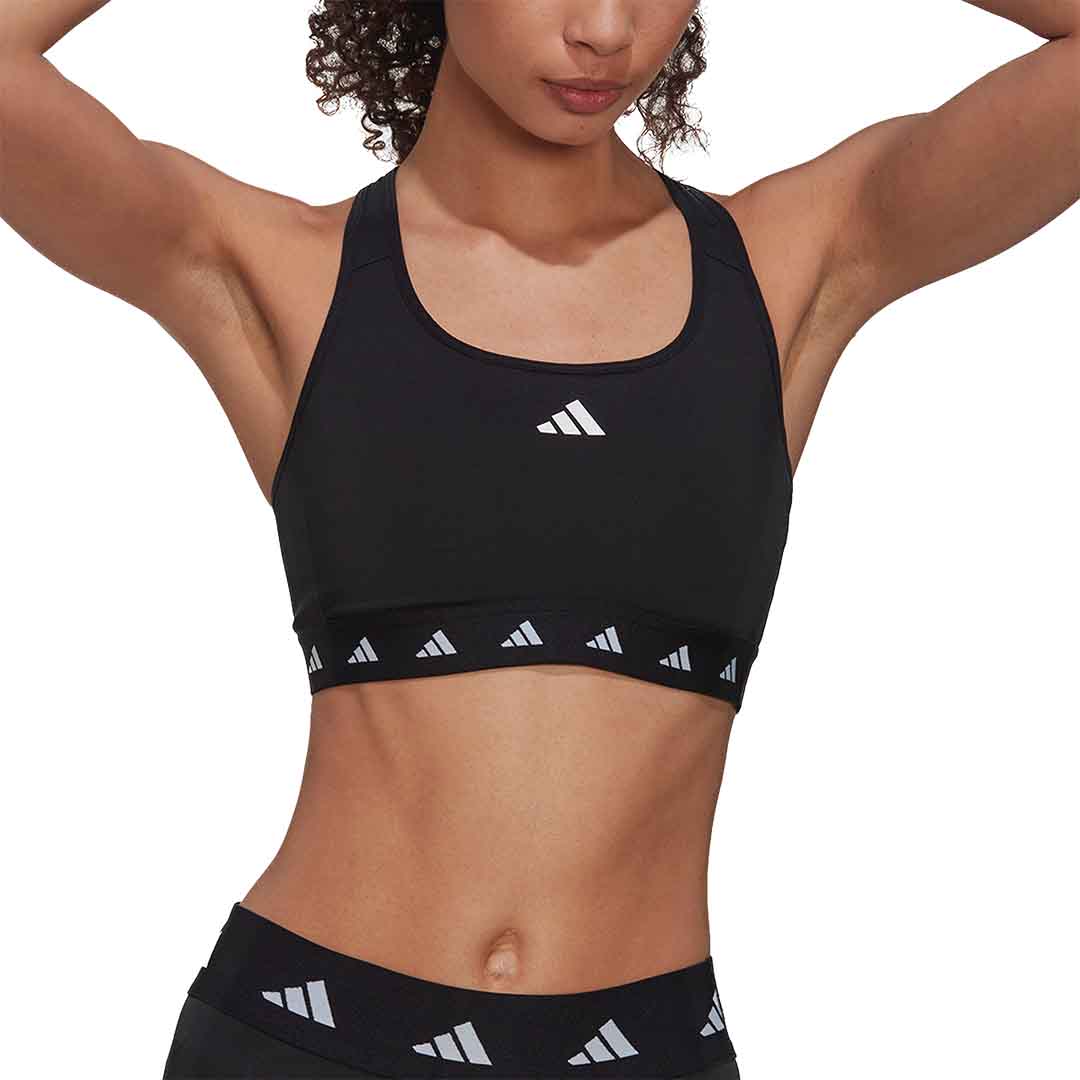 adidas Training Alphaskin Sport Bra, Black, X-Small at  Women's  Clothing store