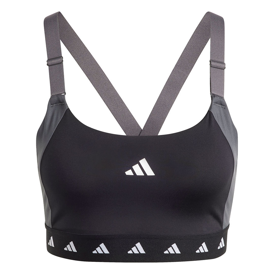 Adidas Women's Techfit Bra - Black/Matte Silver, X-Small : :  Fashion