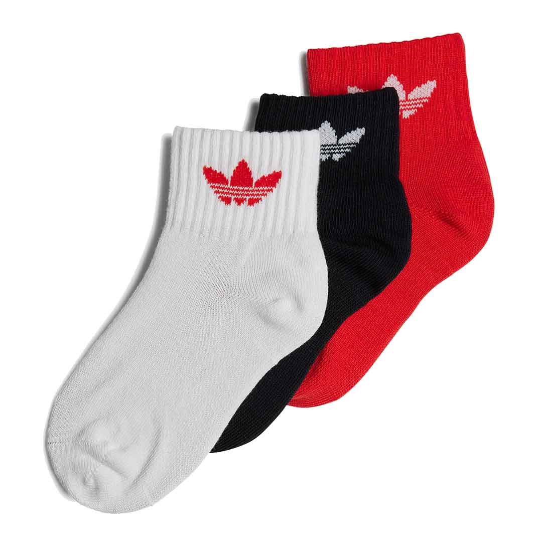 adidas Kids Mid-Ankle Socks 3 Pairs | IB9295
