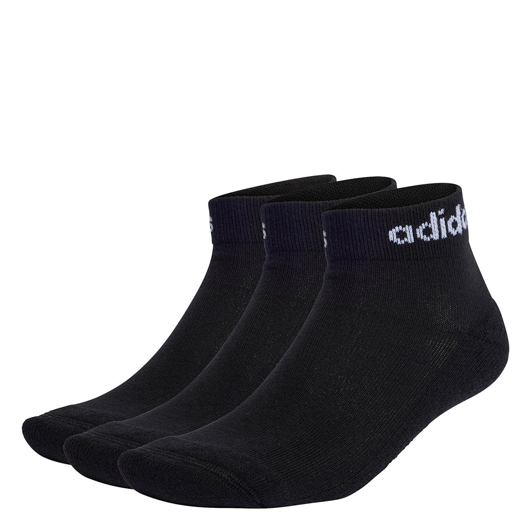adidas Linear Ankle Cushioned Socks 3 Pairs | IC1303