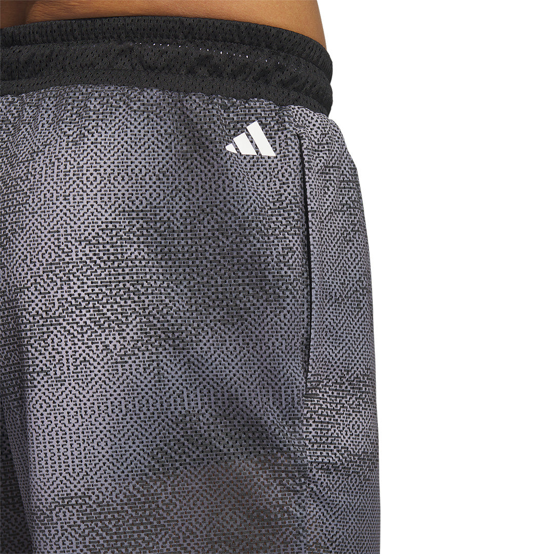 adidas Men Black Legends Allover Print Shorts | IC2470