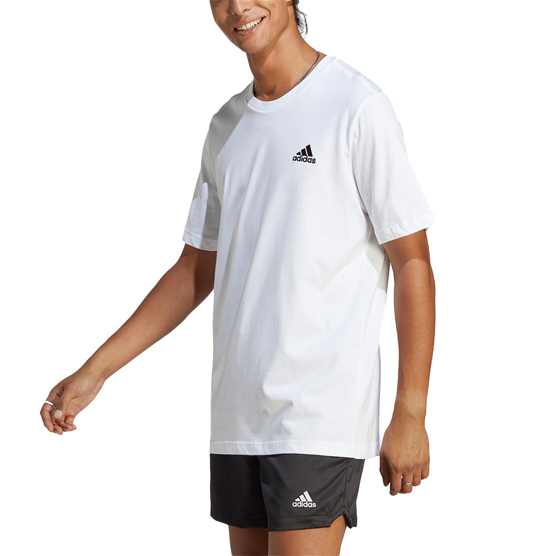 adidas Men Essentials Single Jersey Embroidered Small Logo Tee | IC9286