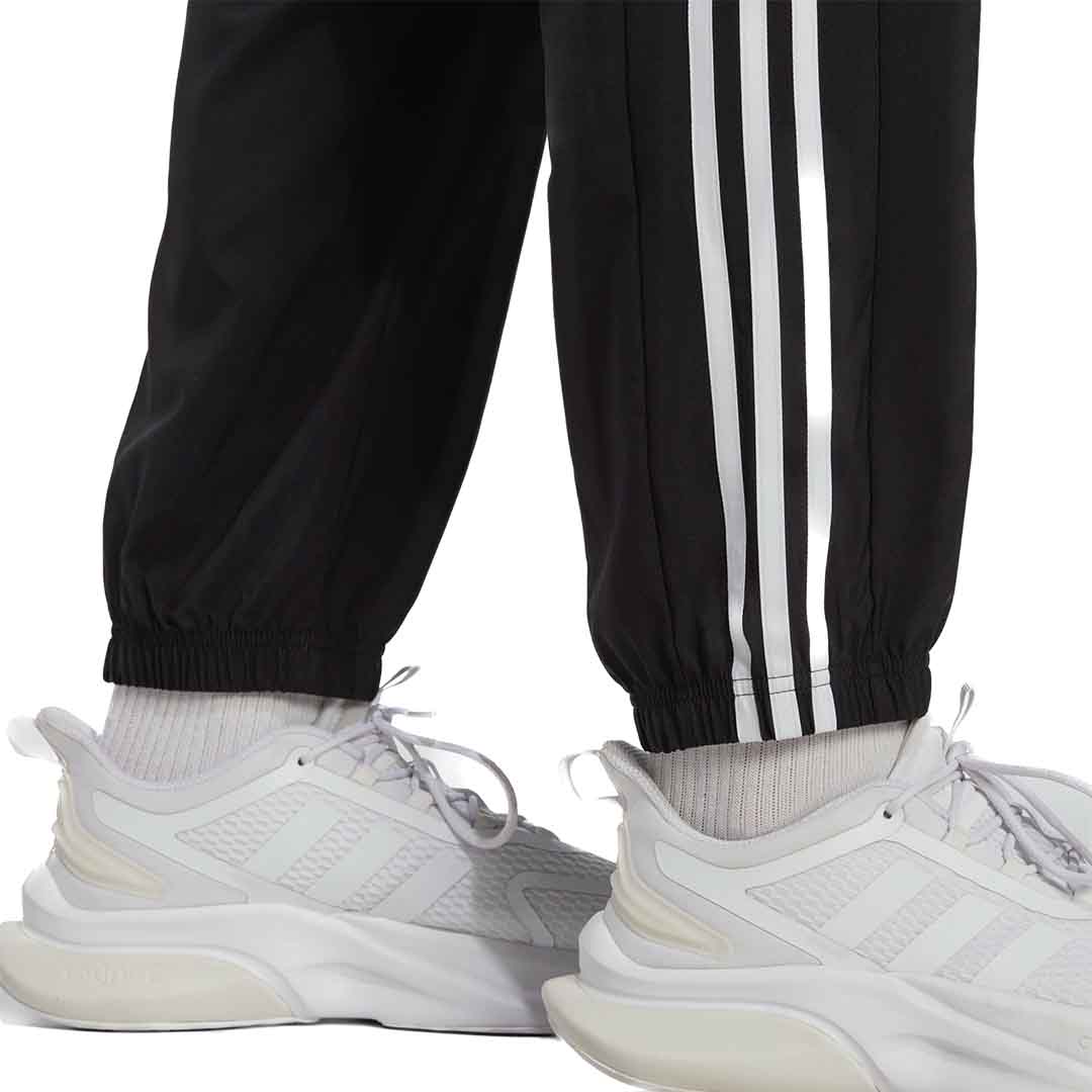 adidas Men AEROREADY Essentials Elastic Cuff Woven 3-Stripes Pants | IC9446