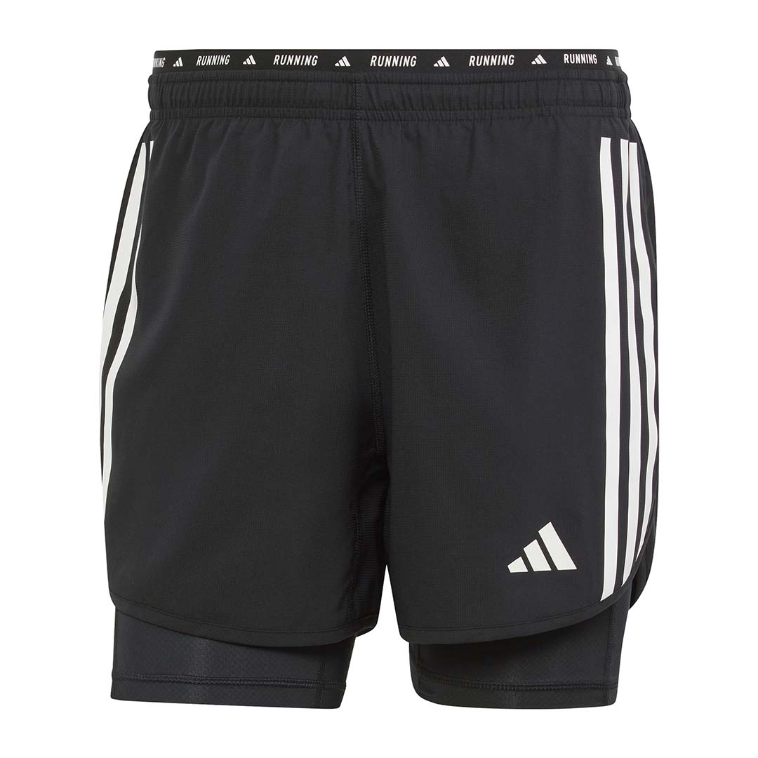 adidas Men Own the Run 3-Stripes 2-in-1 Shorts | IQ3808