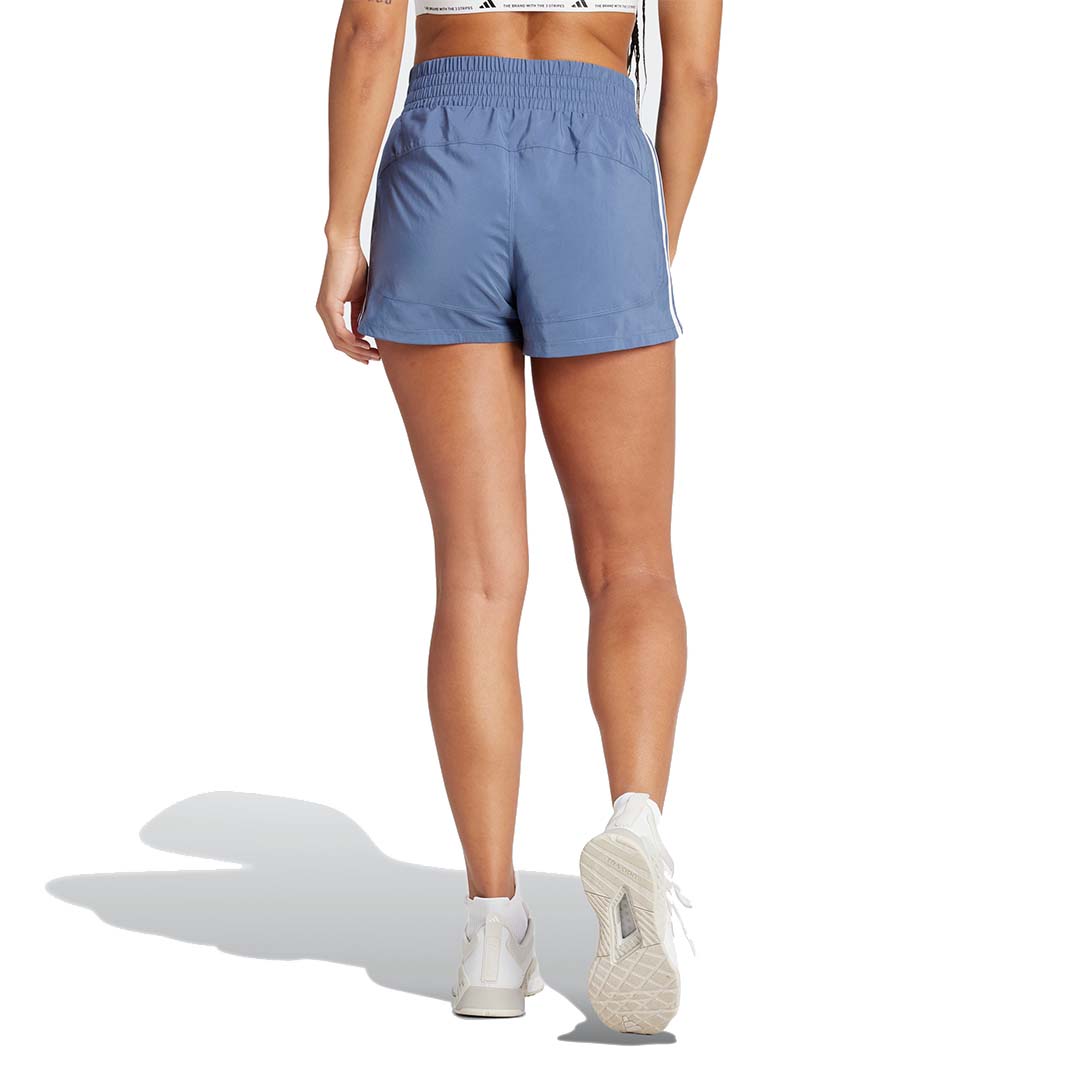 adidas Women Pacer Training 3-Stripes Woven High-Rise Shorts | IS1663