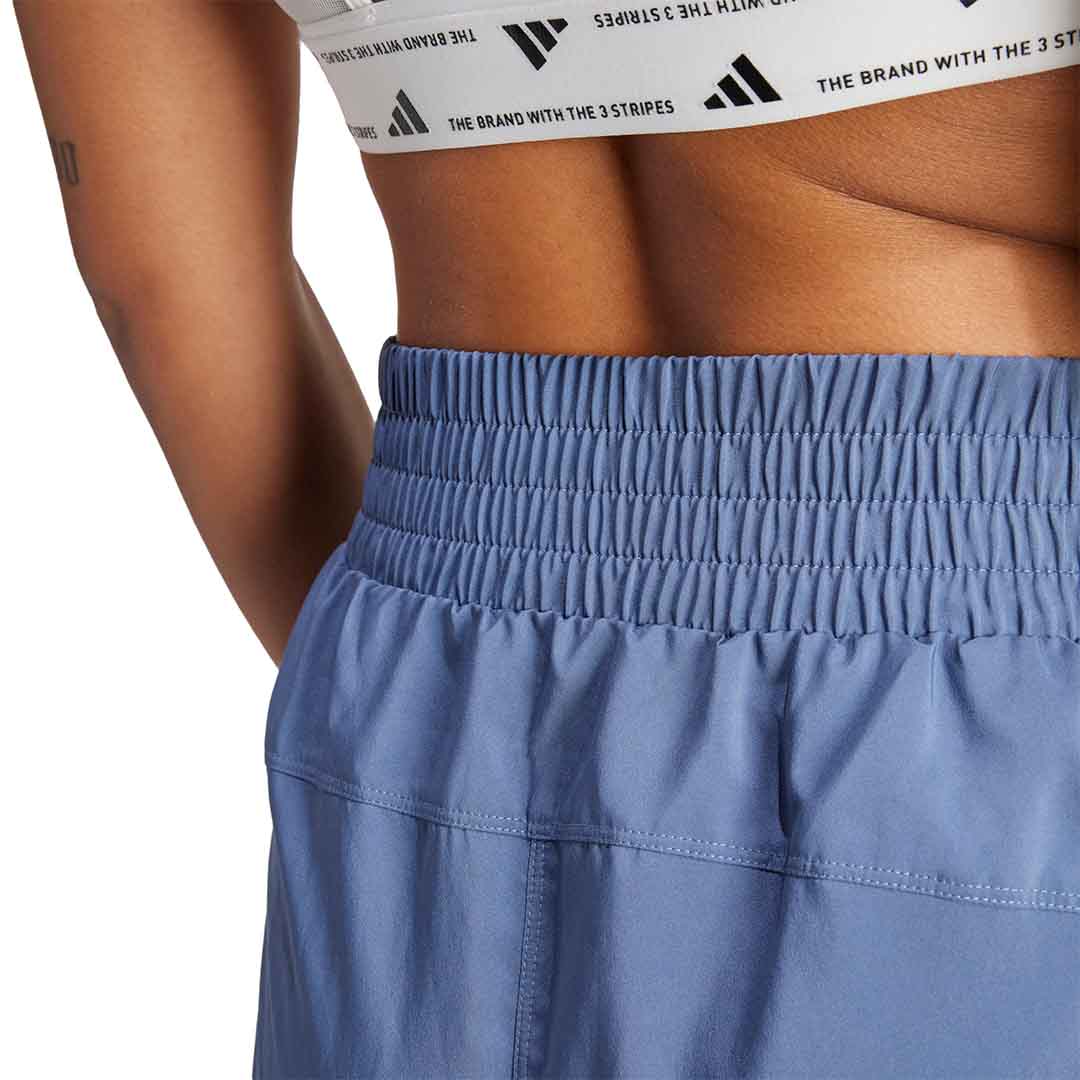 adidas Women Pacer Training 3-Stripes Woven High-Rise Shorts | IS1663