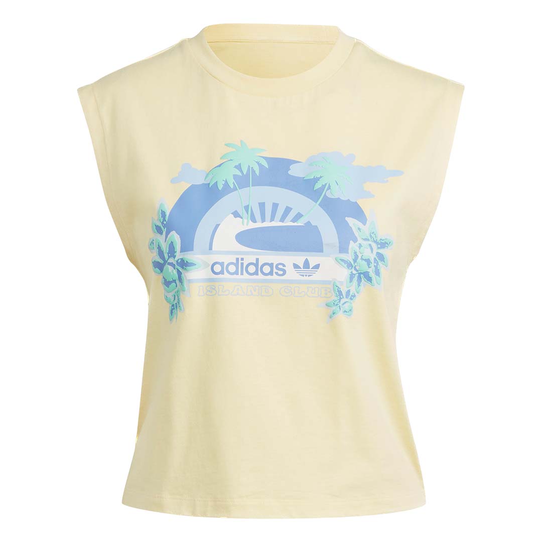adidas Women Island Club Sleeveless Graphic T-Shirt | IT8150