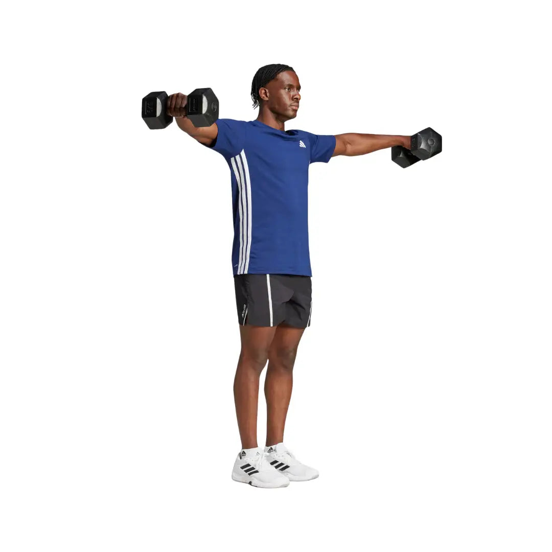 adidas Men Train Essentials Feelready 3-Stripes Tee | JD0172