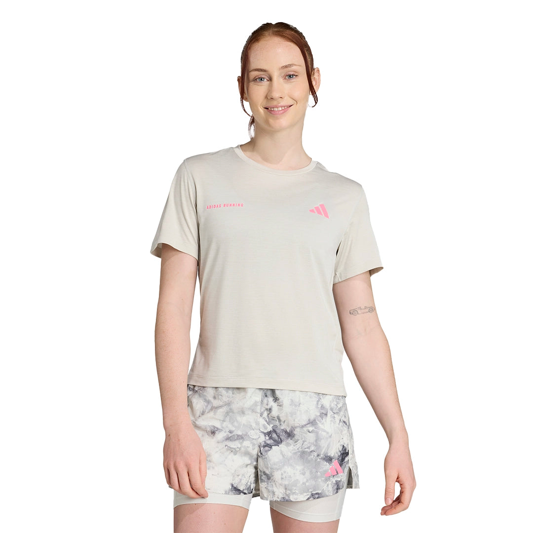 adidas Women On The Run Melange Tee | JN9606