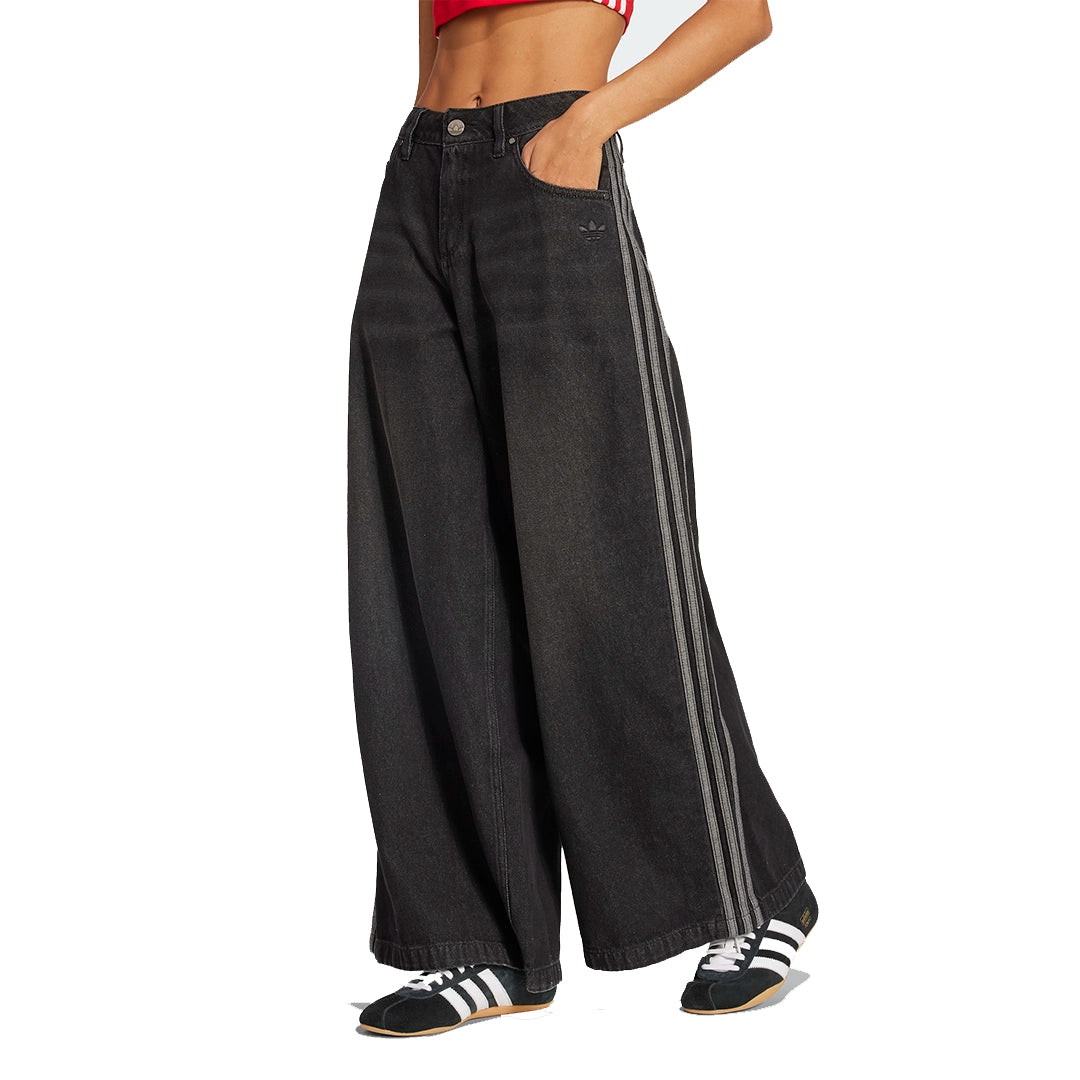 adidas Women Denim Wide Pants | JV7453