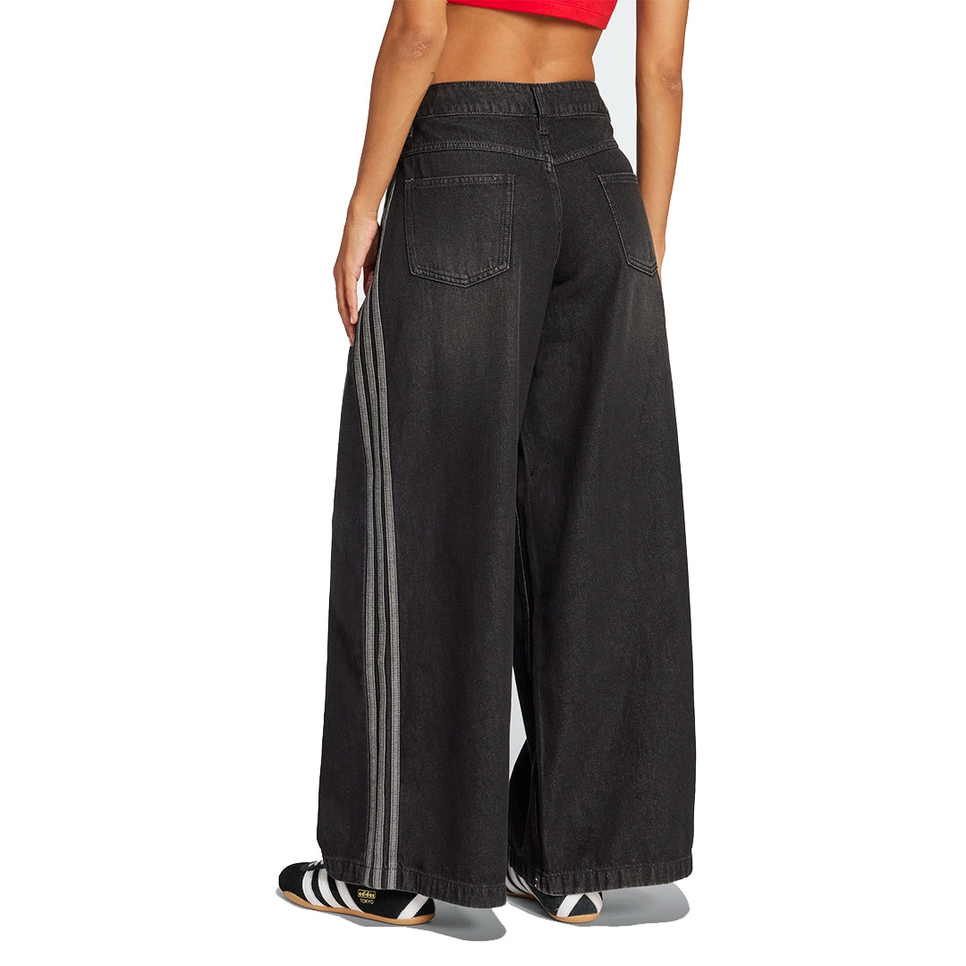 adidas Women Denim Wide Pants | JV7453
