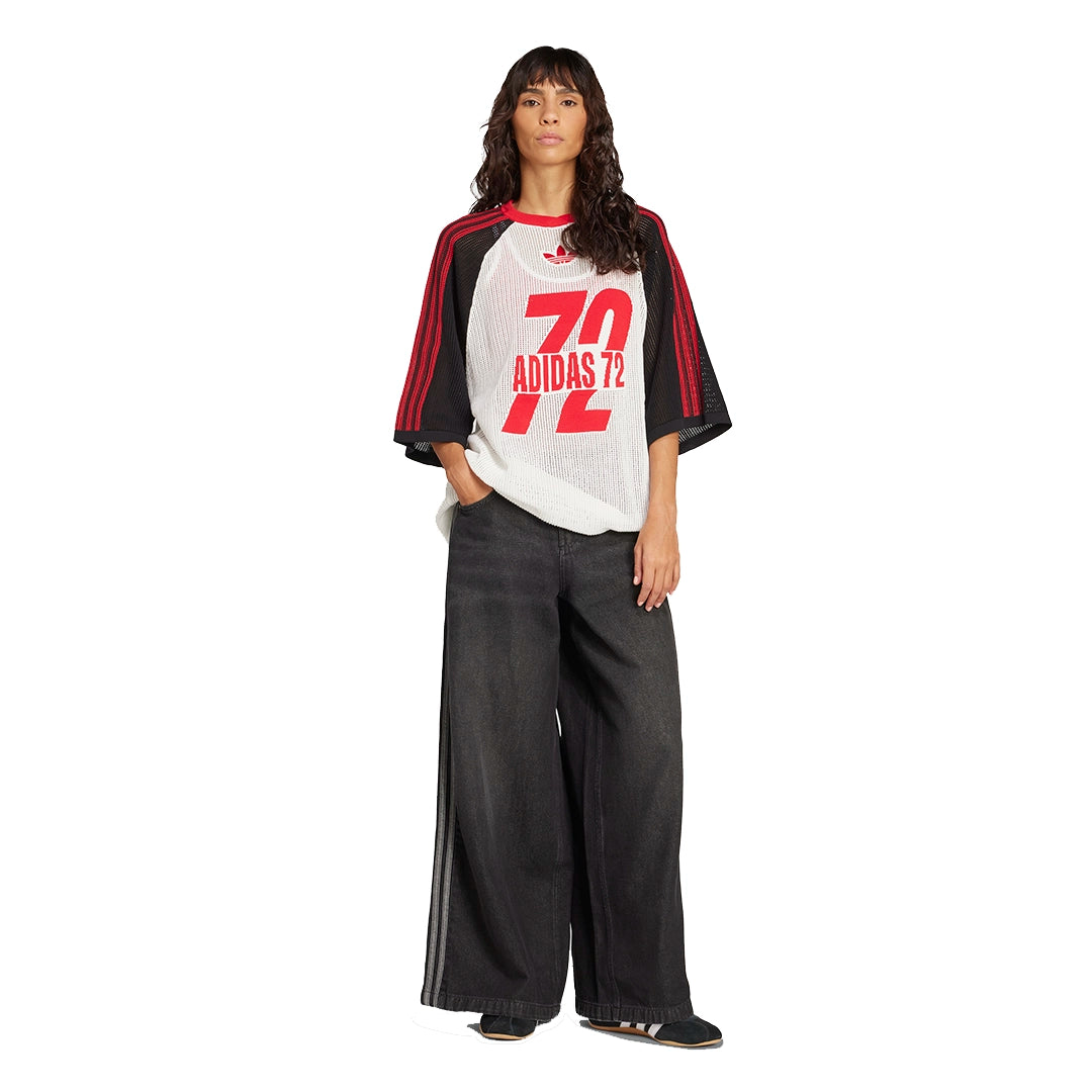 adidas Women Denim Wide Pants | JV7453