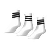 adidas Unisex 3-Stripes Essential C Mid 3 Pairs | JZ0529