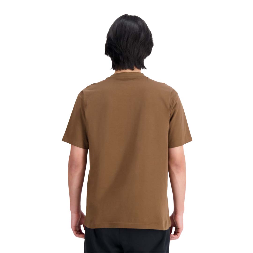 New Balance Men Essentials Stacked Logo Cotton Jersey 
Short Sleeve T-shirt | MT31541DHE