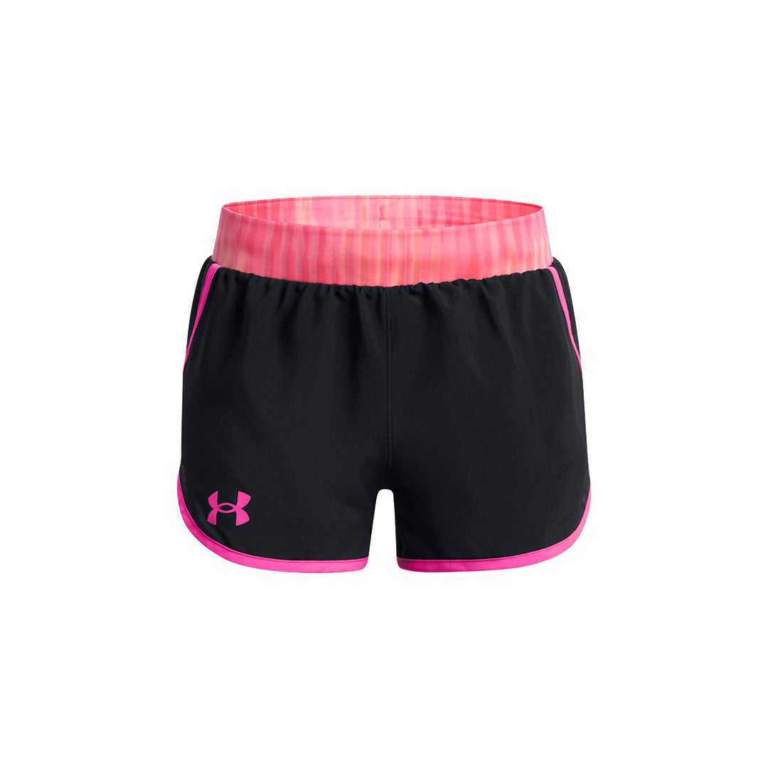 Under Armour Kids-Girls Fly By Printed Shorts | 1369928-005