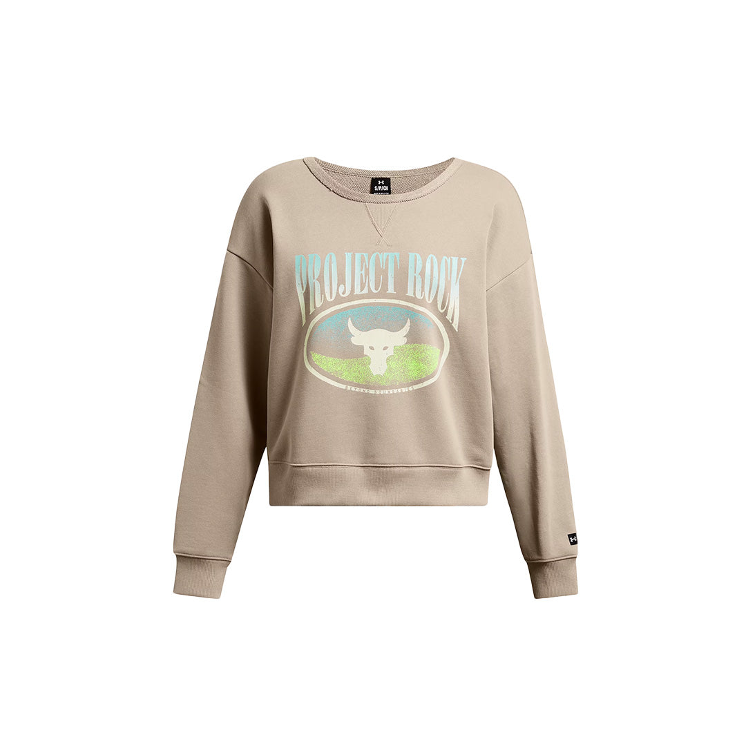 Under Armour Women Project Rock Heavyweight Terry Long Sleeve Q1 | 1382705-203