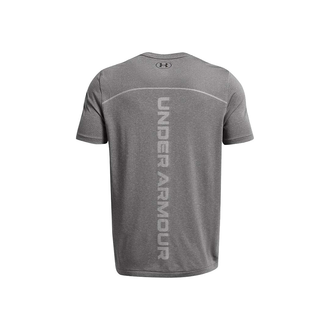 Under Armour Men Rush Seamless Wordmark Short Sleeve | 1382799-025