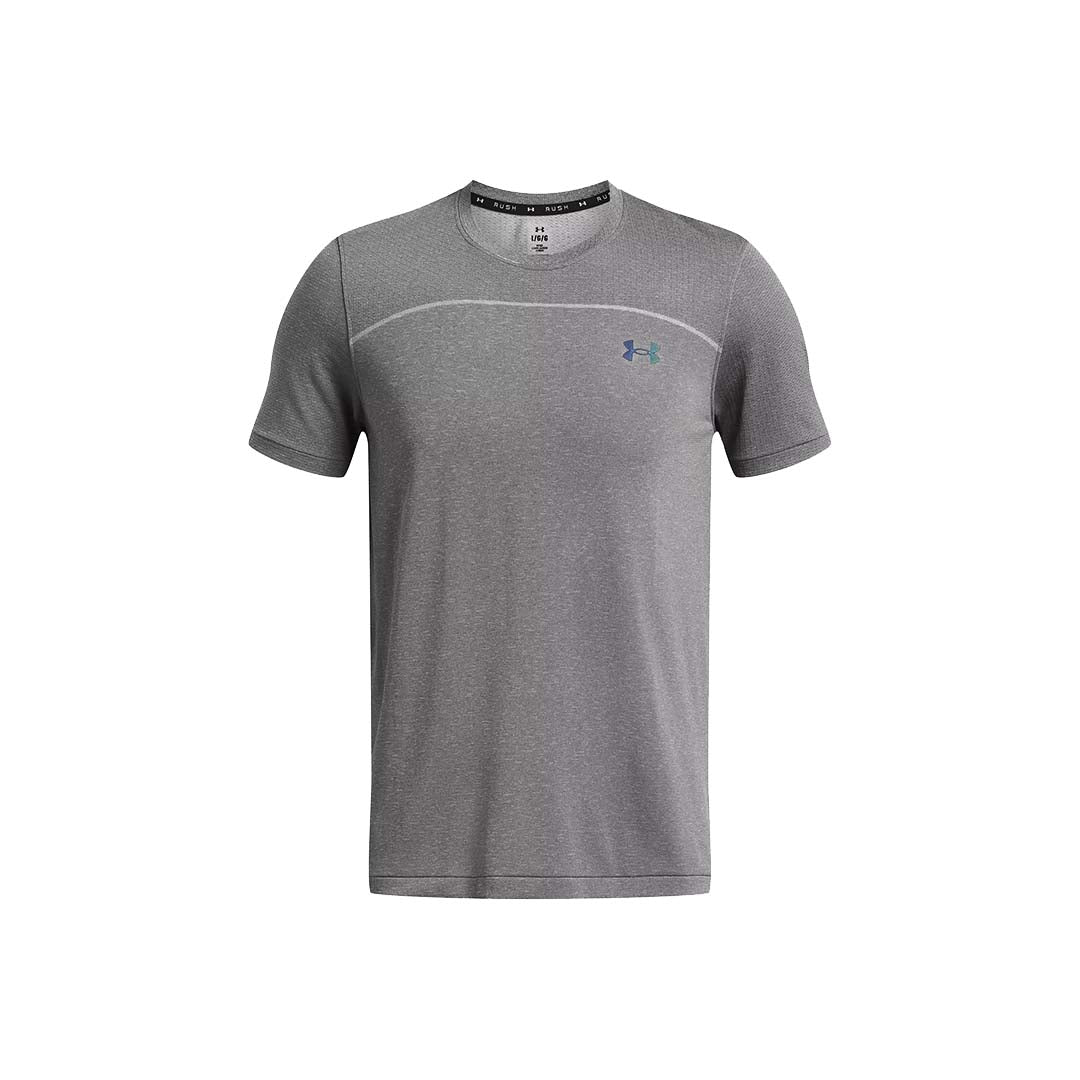 Under Armour Men Rush Seamless Wordmark Short Sleeve | 1382799-025