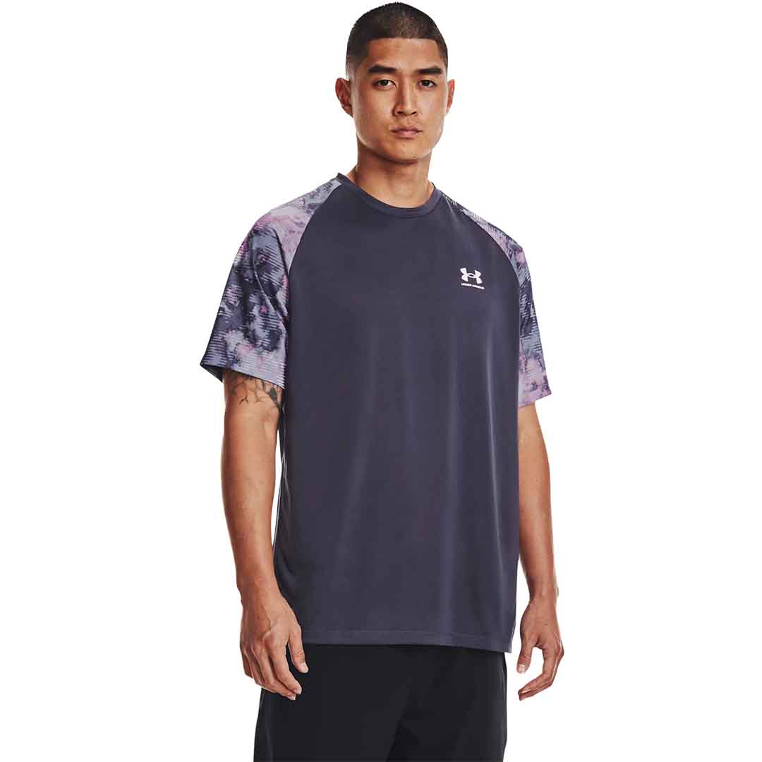 Navy Under Armour Fly Navy Tech T-Shirt (White), LG
