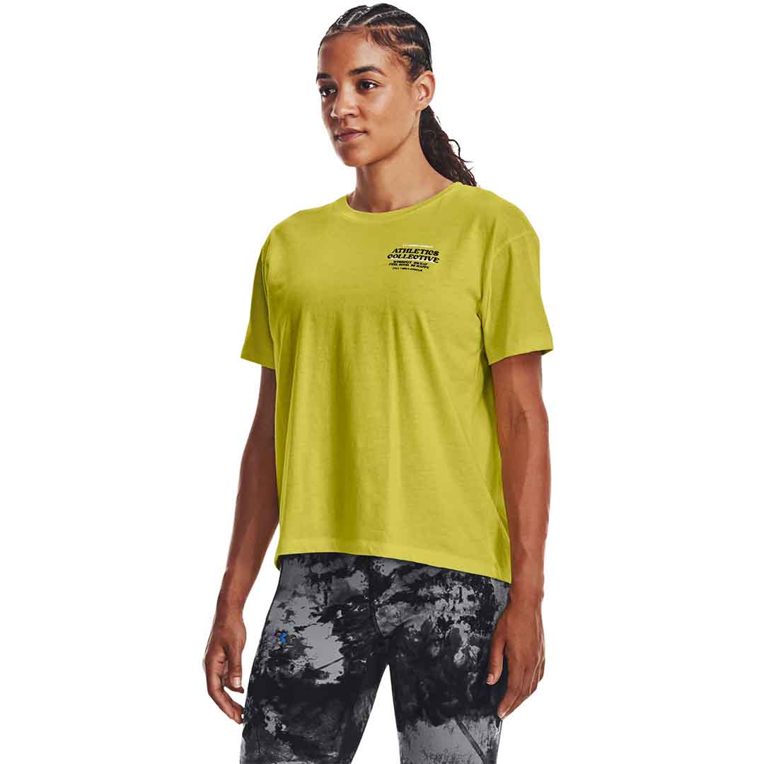 Under Armour Women Graphic Tees Boost Your Mood Ss | 1375368-720
