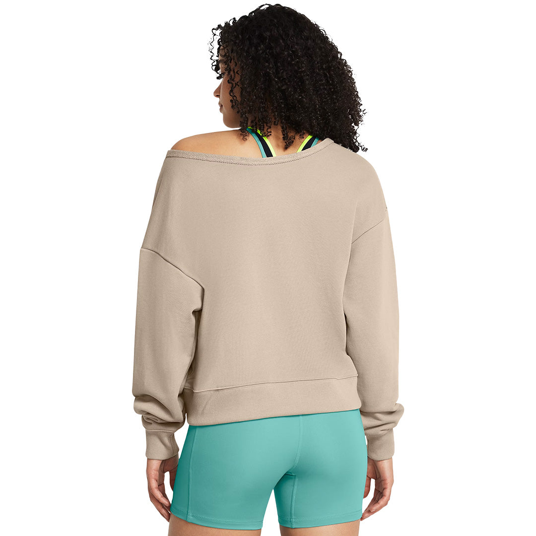 Under Armour Women Project Rock Heavyweight Terry Long Sleeve Q1 | 1382705-203