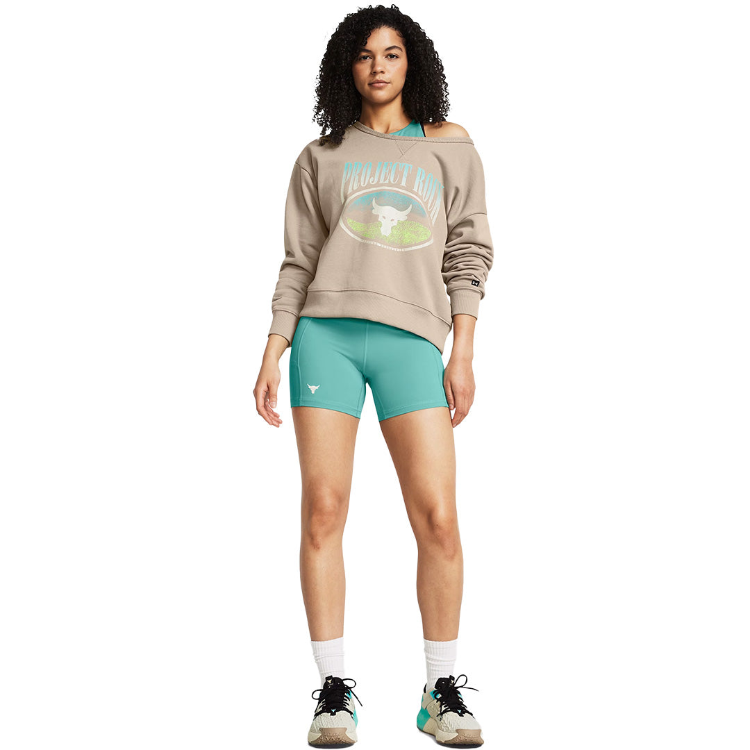 Under Armour Women Project Rock Heavyweight Terry Long Sleeve Q1 | 1382705-203
