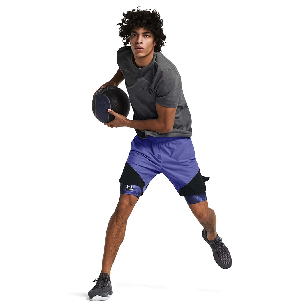 Under Armour Men Rush Seamless Wordmark Short Sleeve | 1382799-025