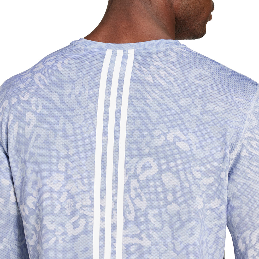 adidas Men Own The Run Excite All Over Print Long Sleeve | JD7770