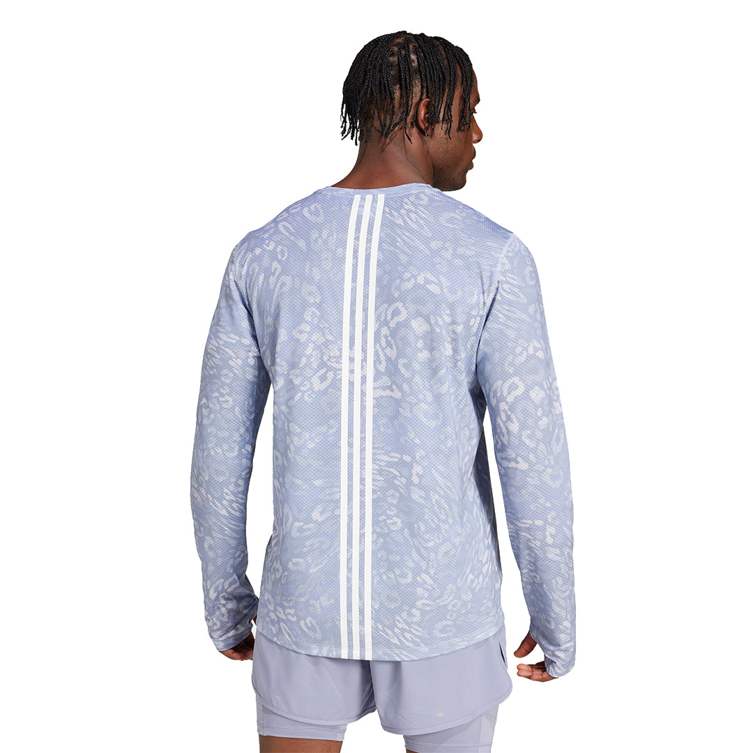 adidas Men Own The Run Excite All Over Print Long Sleeve | JD7770