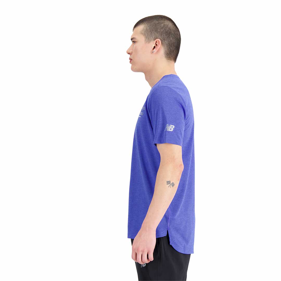 New Balance Men Graphic Impact Run Short Sleeve | AMT21277MBH