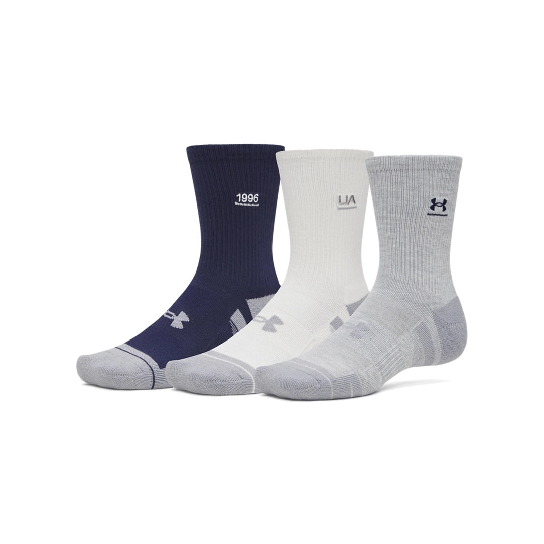 UA Unisex Perf Tech Nov 3-Pack Crew | 1379515