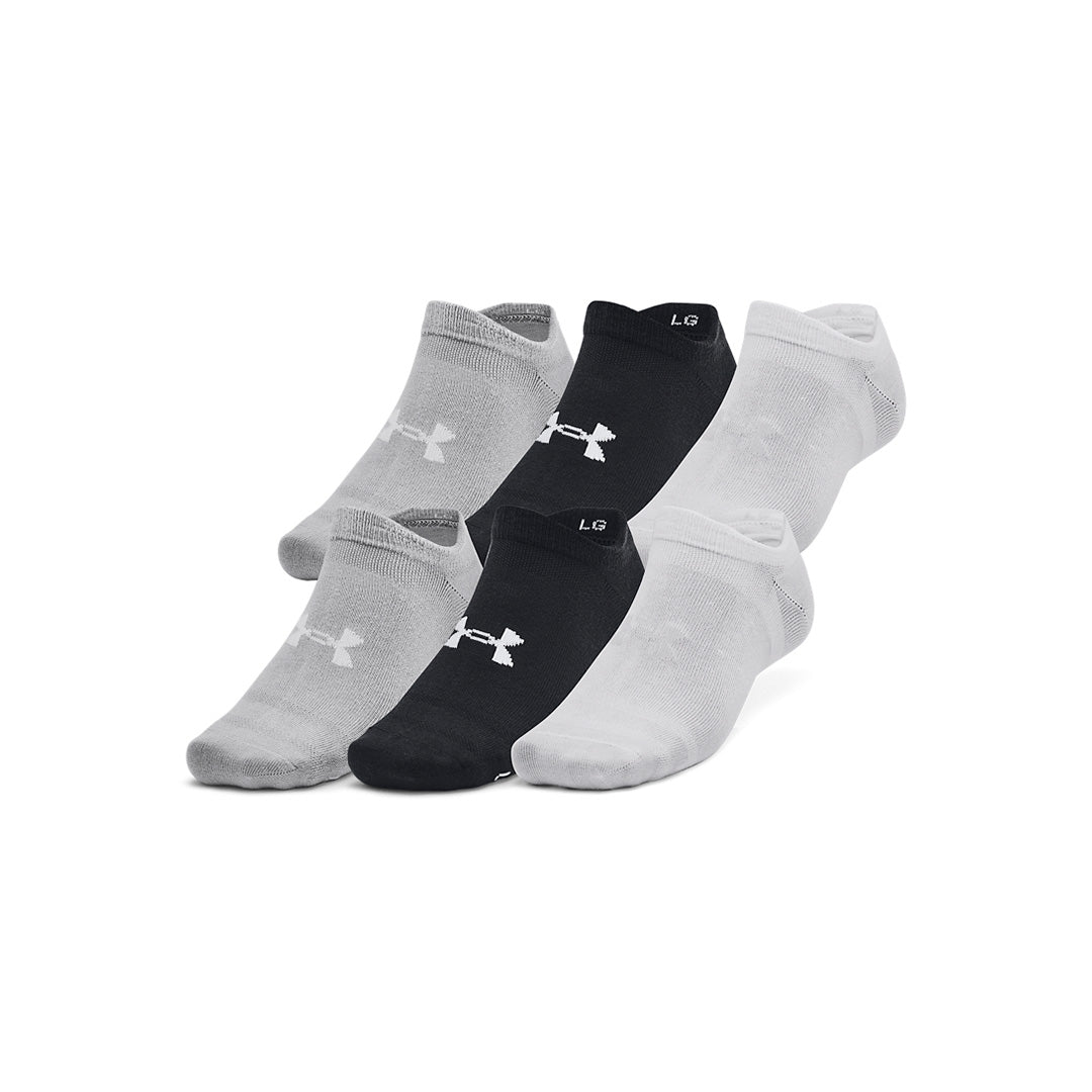 Under Armour Unisex Essential 6-Pack No-Show Socks | 1382611-002
