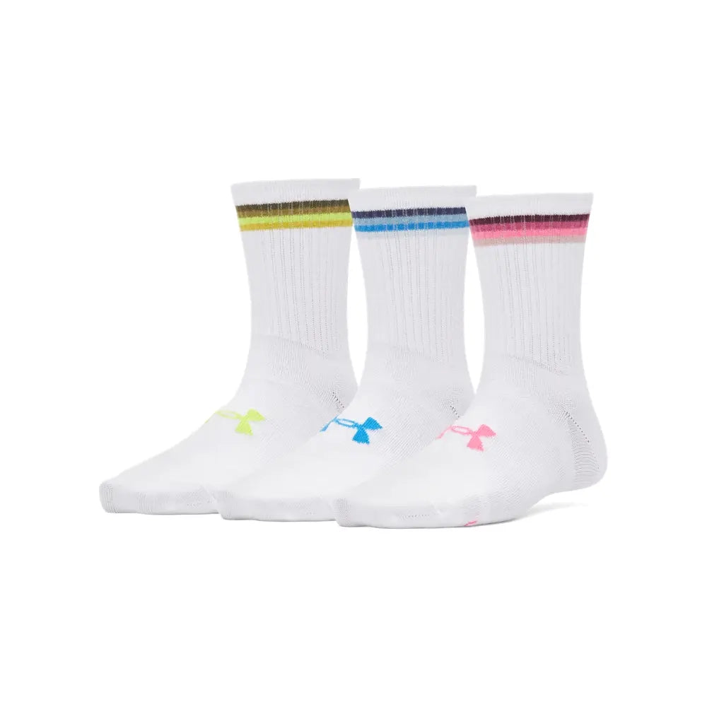 UA Women Essential Novelty 3-Pack Mid Crew Socks | 1382942