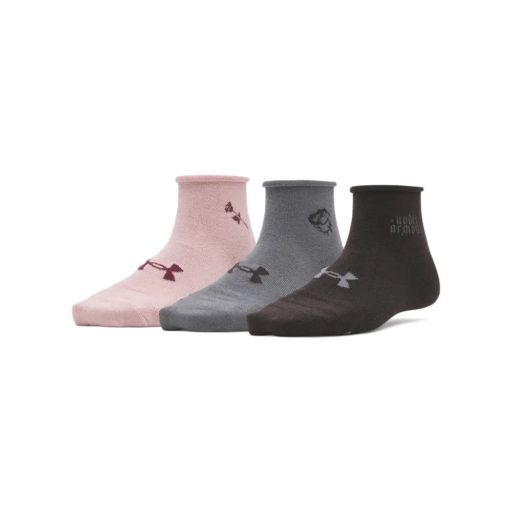 UA Women Essential Novelty 3 Pair Quarter | 1384025