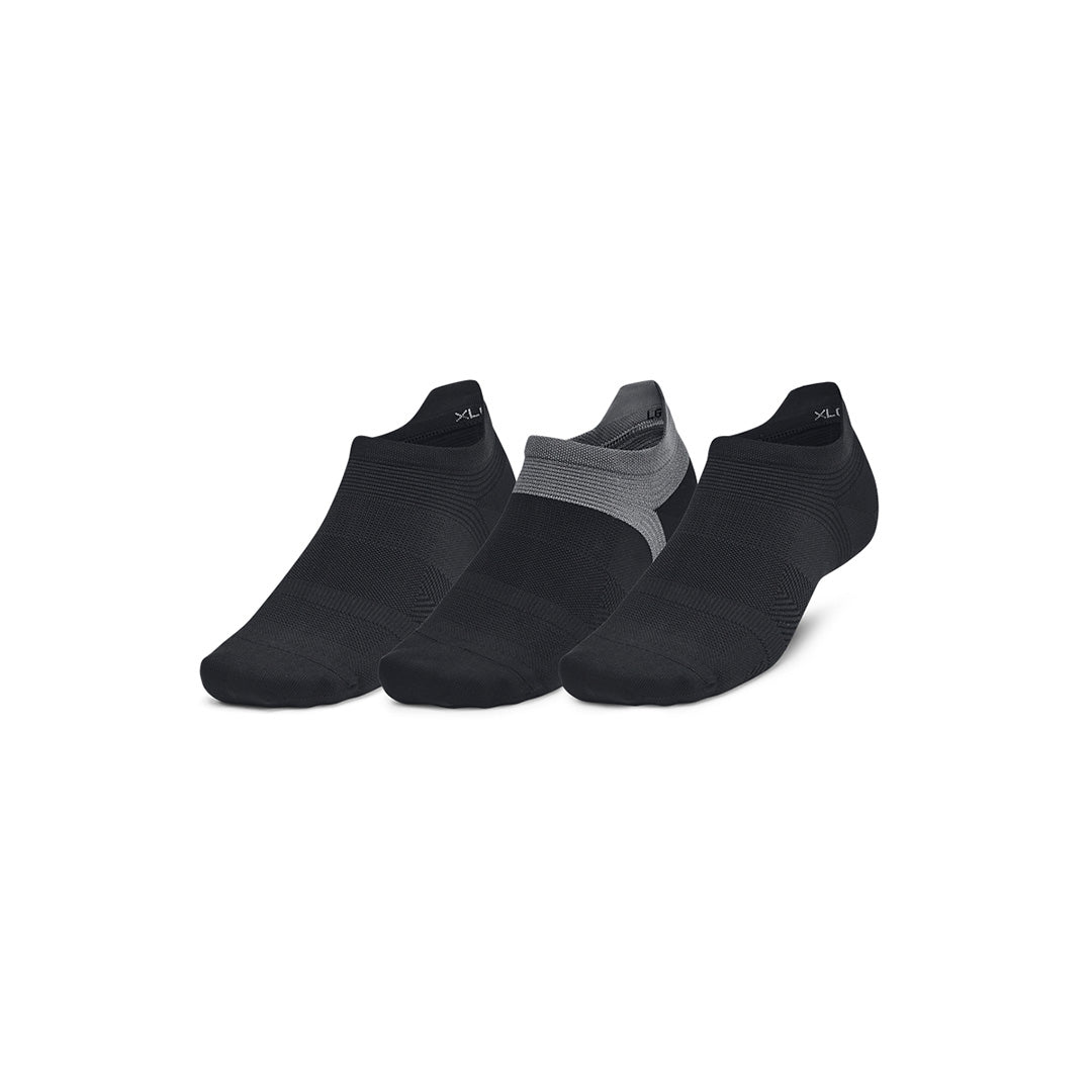 UA Unisex ArmourDry Run Lite 3 Pair No Show Tab Socks | 1386237
