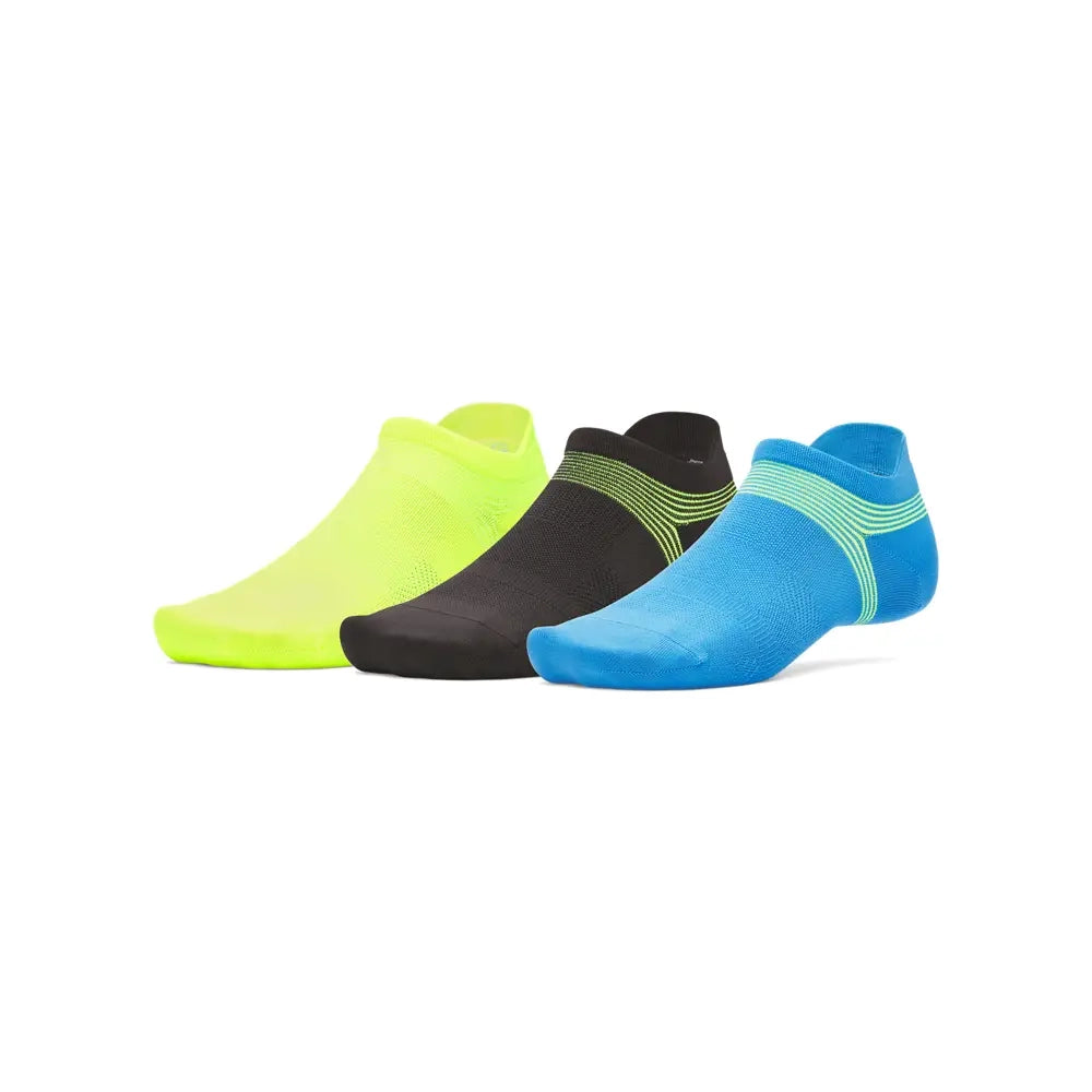 UA Unisex ArmourDry Run Lite 3 Pair No Show Tab Socks | 1386237