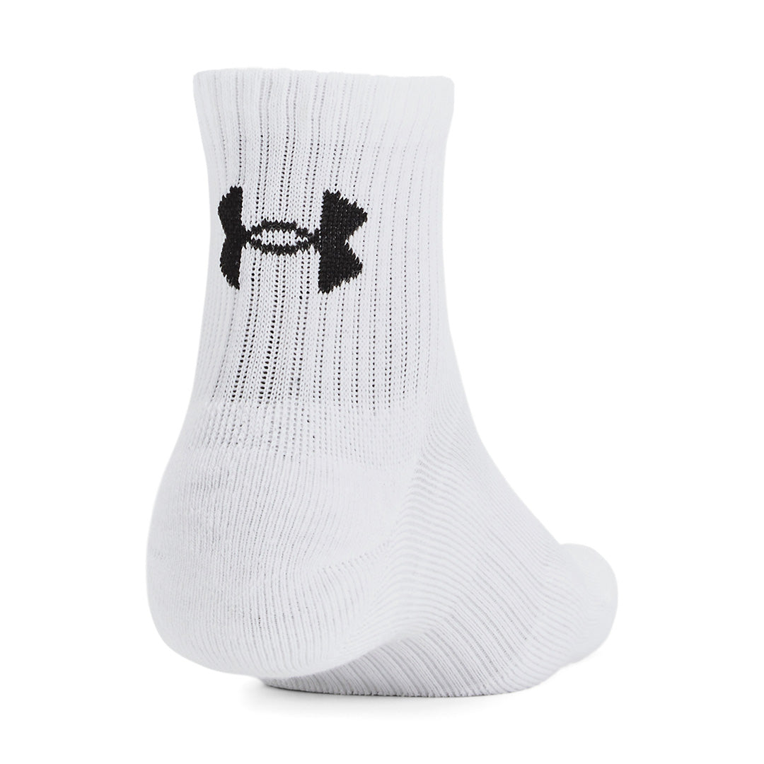 UA Unisex Training Cotton 3-Pack Quarter Socks | 1386372