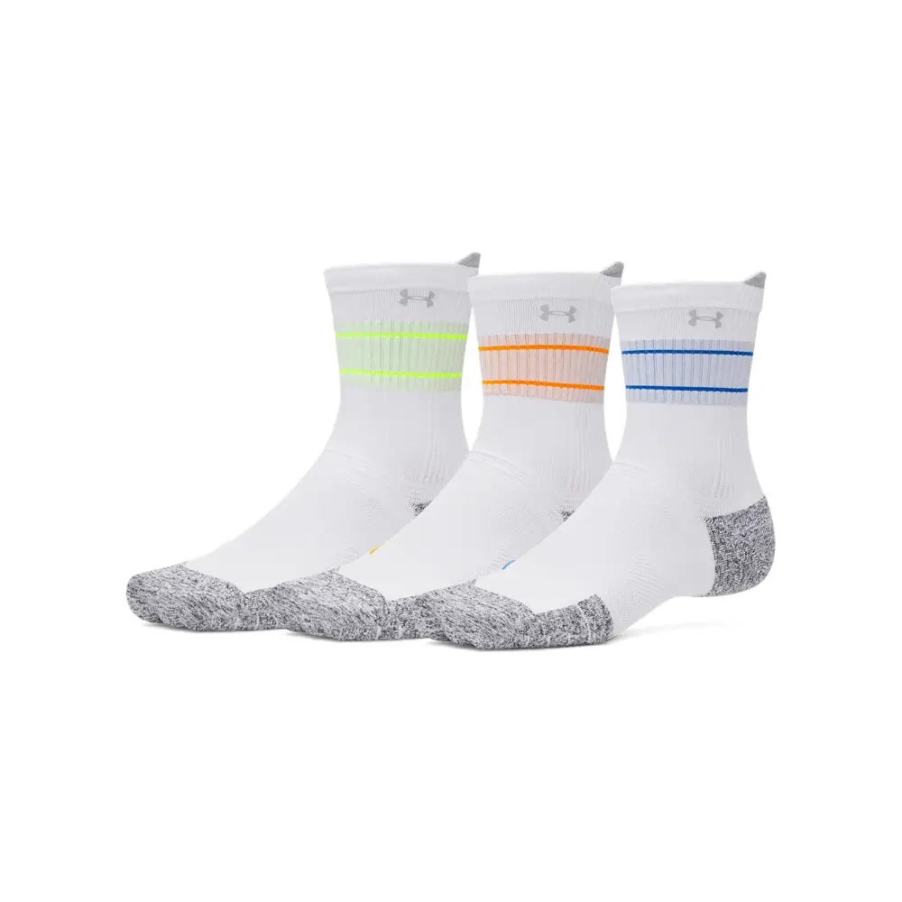 UA Unisex ArmourDry Run Cushion 3-Pack Crew | 1387043