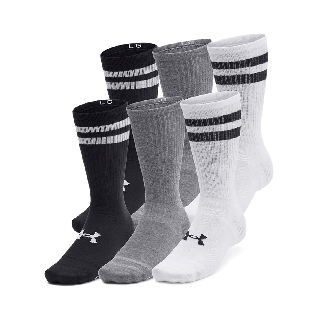 UA Unisex Essential 6-Pack Crew Socks | 1387058