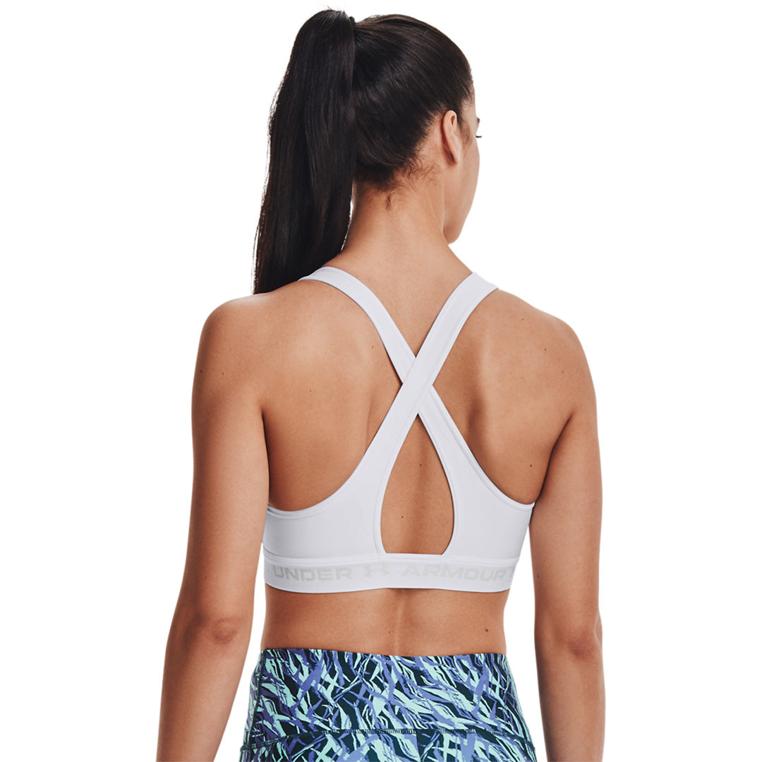 Under Armour Women Crossback Mid Bra | 1361034-100