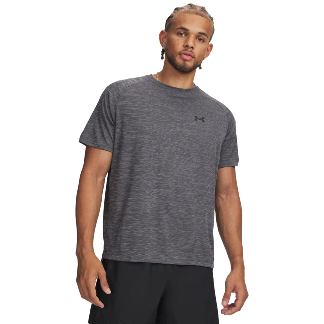 UA Men Tech Textured Short Sleeve | 1382796