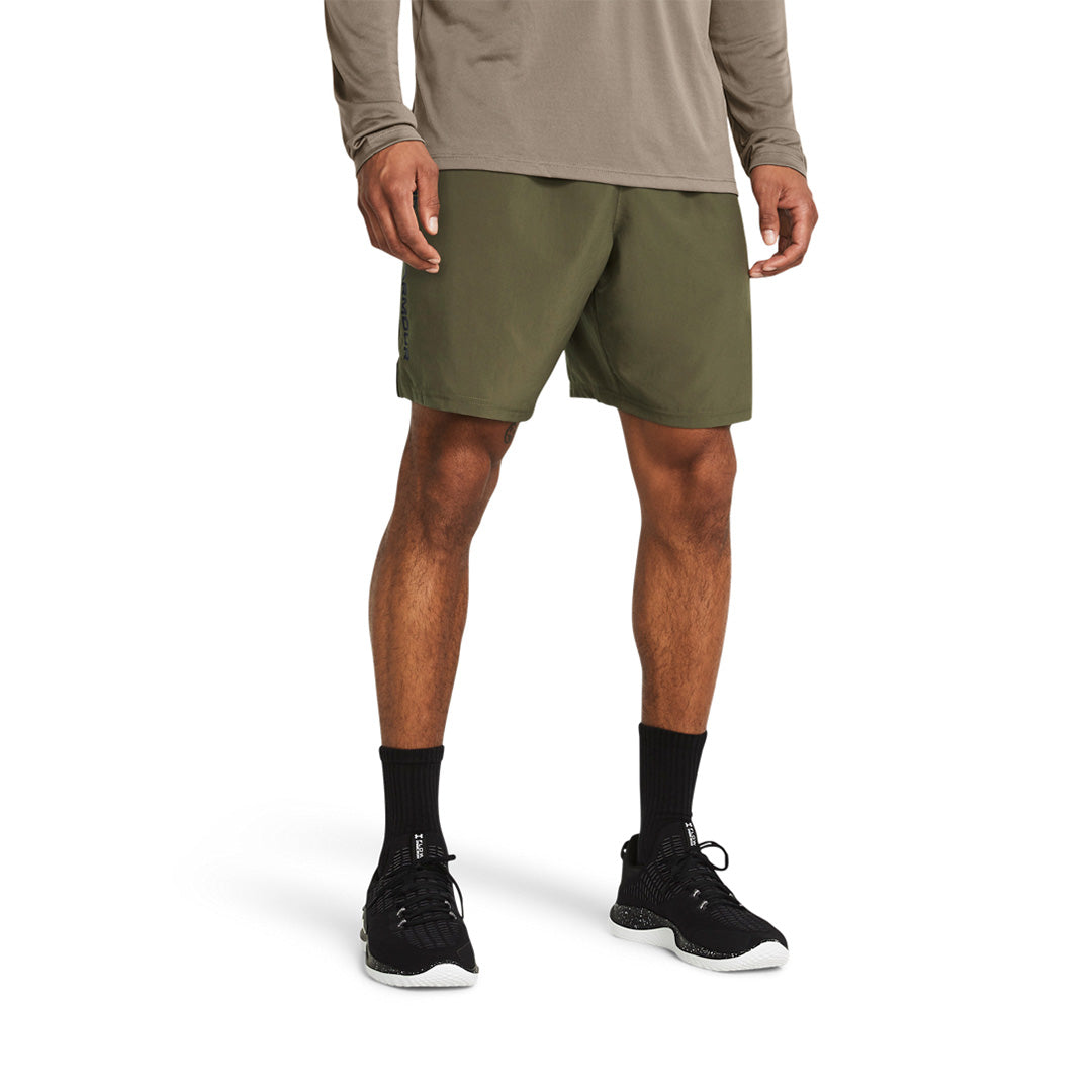 Under Armour Men Tech Woven Wordmark Shorts | 1383356-390