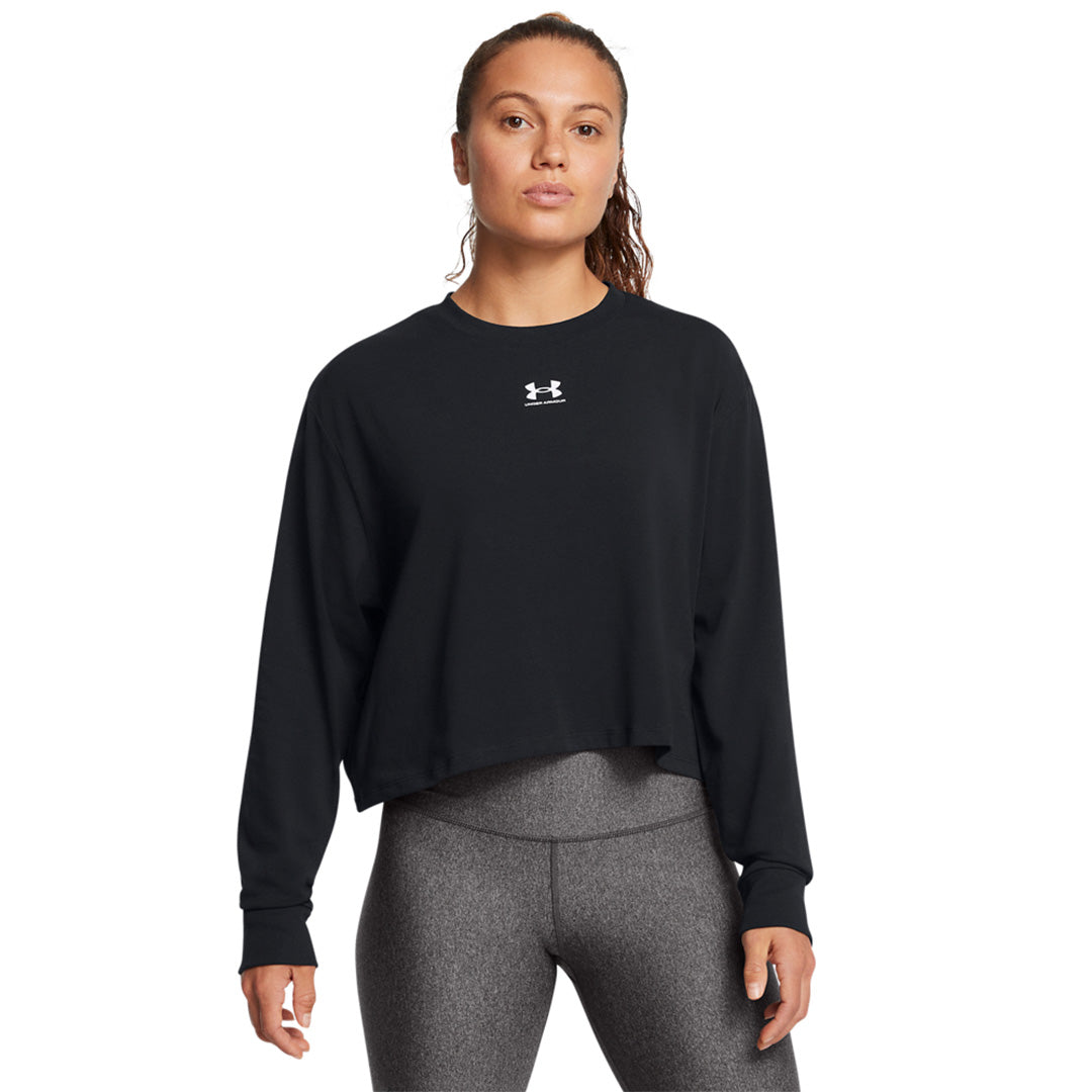 Under Armour Women Rival Boxy Long Sleeve | 1389282-001