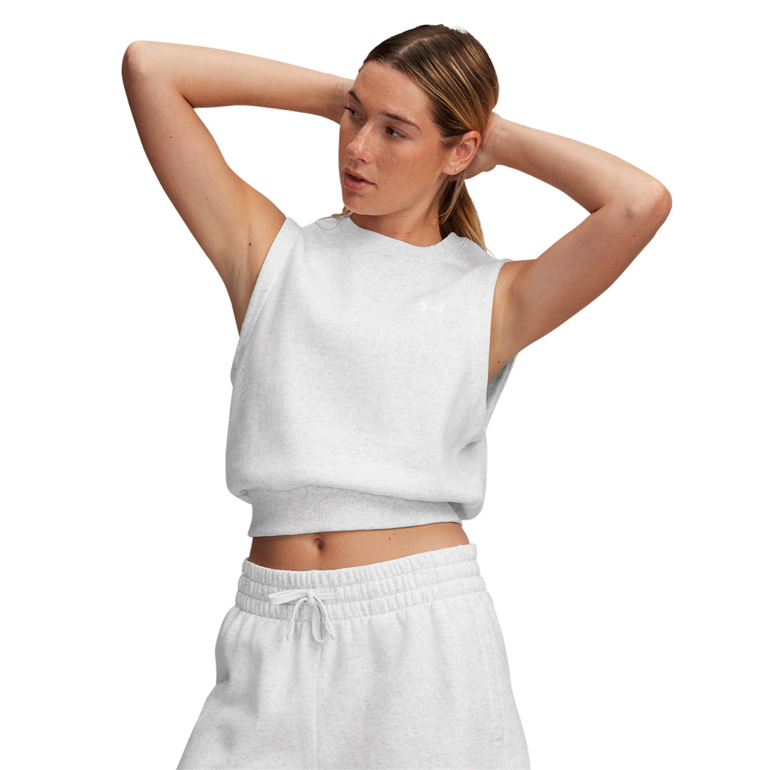 Under Armour Women Rival Fleece Sleeveless Top | 1389656-023