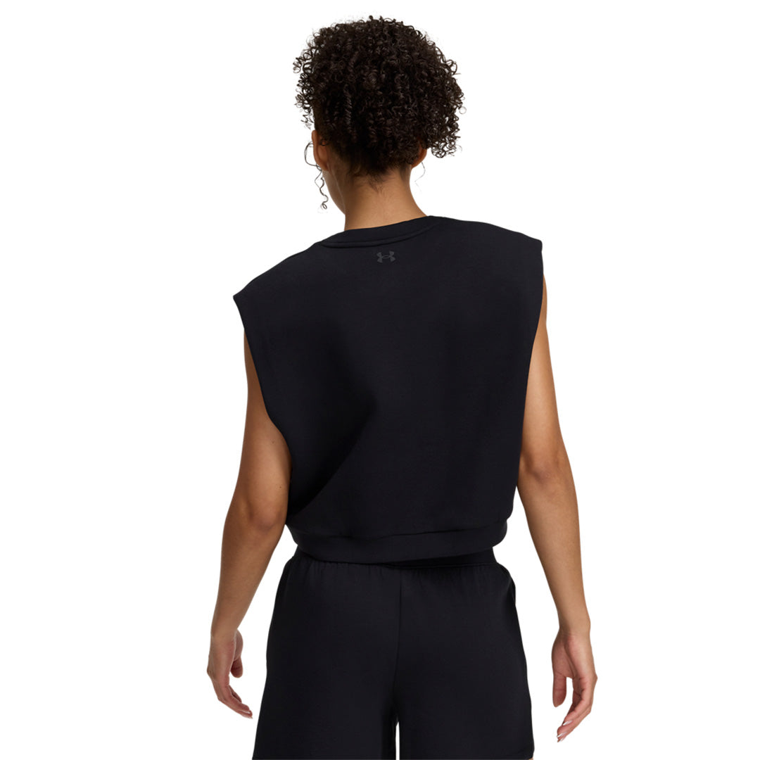 Under Armour Women Unstoppable Fleece Short Sleeve Top | 1389684-001